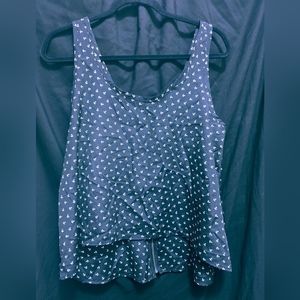 Audrey 3+1 Black crop top